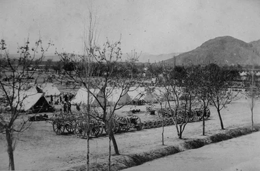 Militärlager während des Zweiten Anglo-Afghanischen Krieges, 1878-80